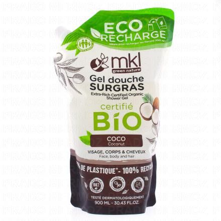 MKL Gel douche coco bio (eco-recharge 900ml)