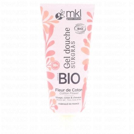 MKL Gel douche surgras fleur de coton bio 1L (200ml)