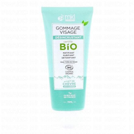 MKL Lait de chèvre gommage visage bio 75ml