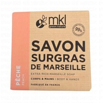 MKL Savon De Marseille Solide Surgras Pêche 100g
