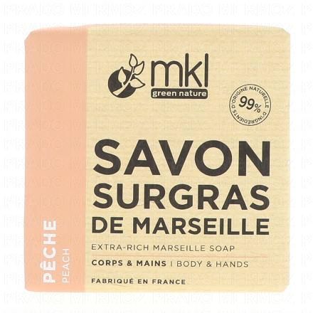 MKL Savon De Marseille Solide Surgras Pêche 100g