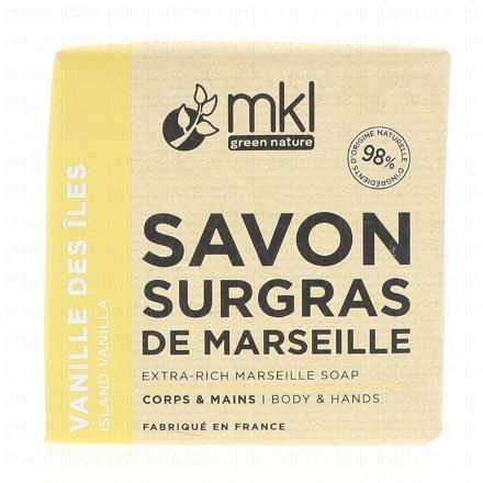 MKL Savon De Marseille Solide Surgras Vanille des iles 100g