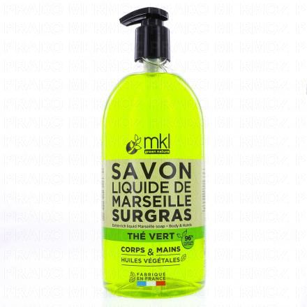 MKL Savon Liquide de Marseille Surgras Thé Vert 1L