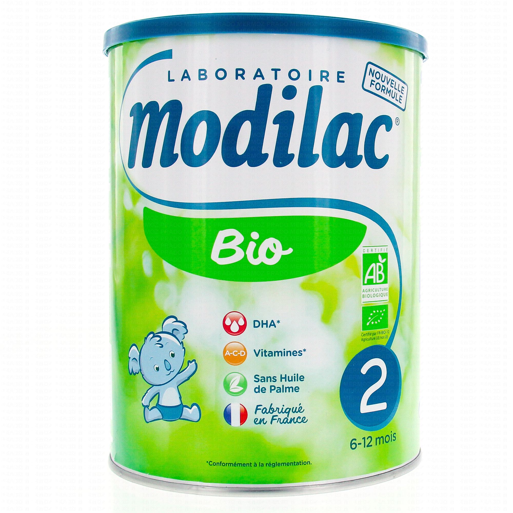 MODILAC 2ème âge Bio 6-12 mois pot 800g - Parapharmacie Prado Mermoz