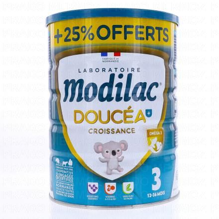 MODILAC Doucéa 3ème âge 12-36 mois (pot 800g + 25% offert soit pot 1kg)