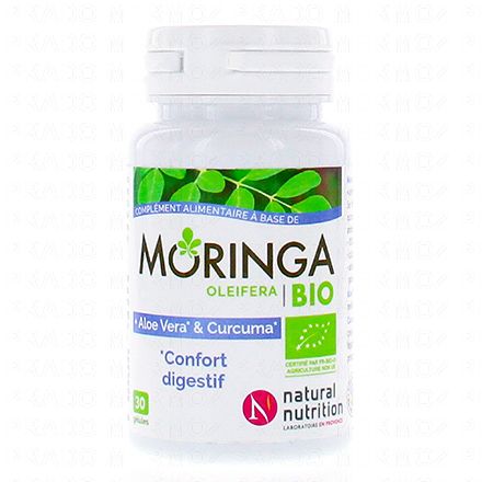 MORINGA OLEIFERA BIO Confort digestif boîte de 30 gélules