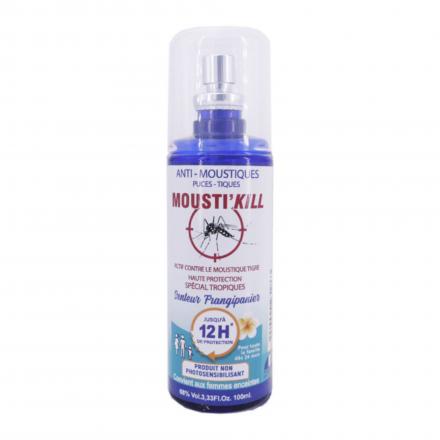 MOUSTI'KILL Spray anti-moustiques parfum&eacute; senteur frangipanier 100ml