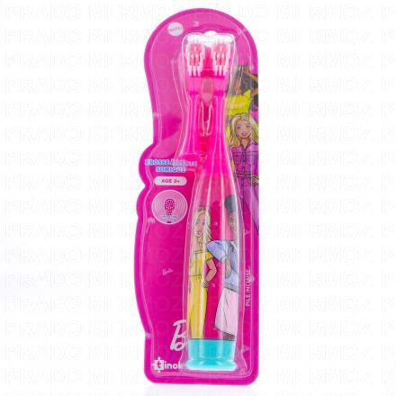 MR.WHITE Barbie Brosse à dents électrique + 1 brossette rotative offert