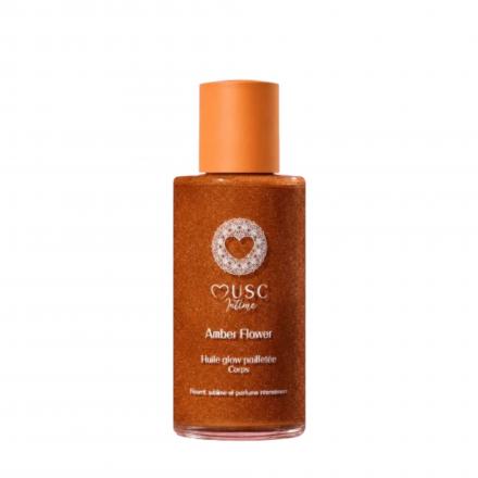 MUSC INTIME Huile Glow Pailletée Corps Amber Flower 100ml