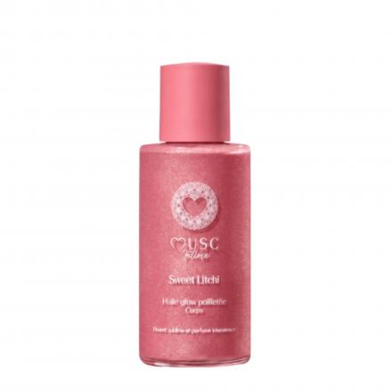MUSC INTIME Huile Glow Pailletée Corps Sweet Litchi 100ml