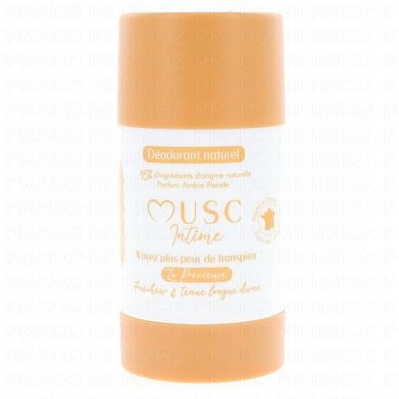 MUSC INTIME La Précieuse - Déodorant Solide Parfum Ambre Florale 50g