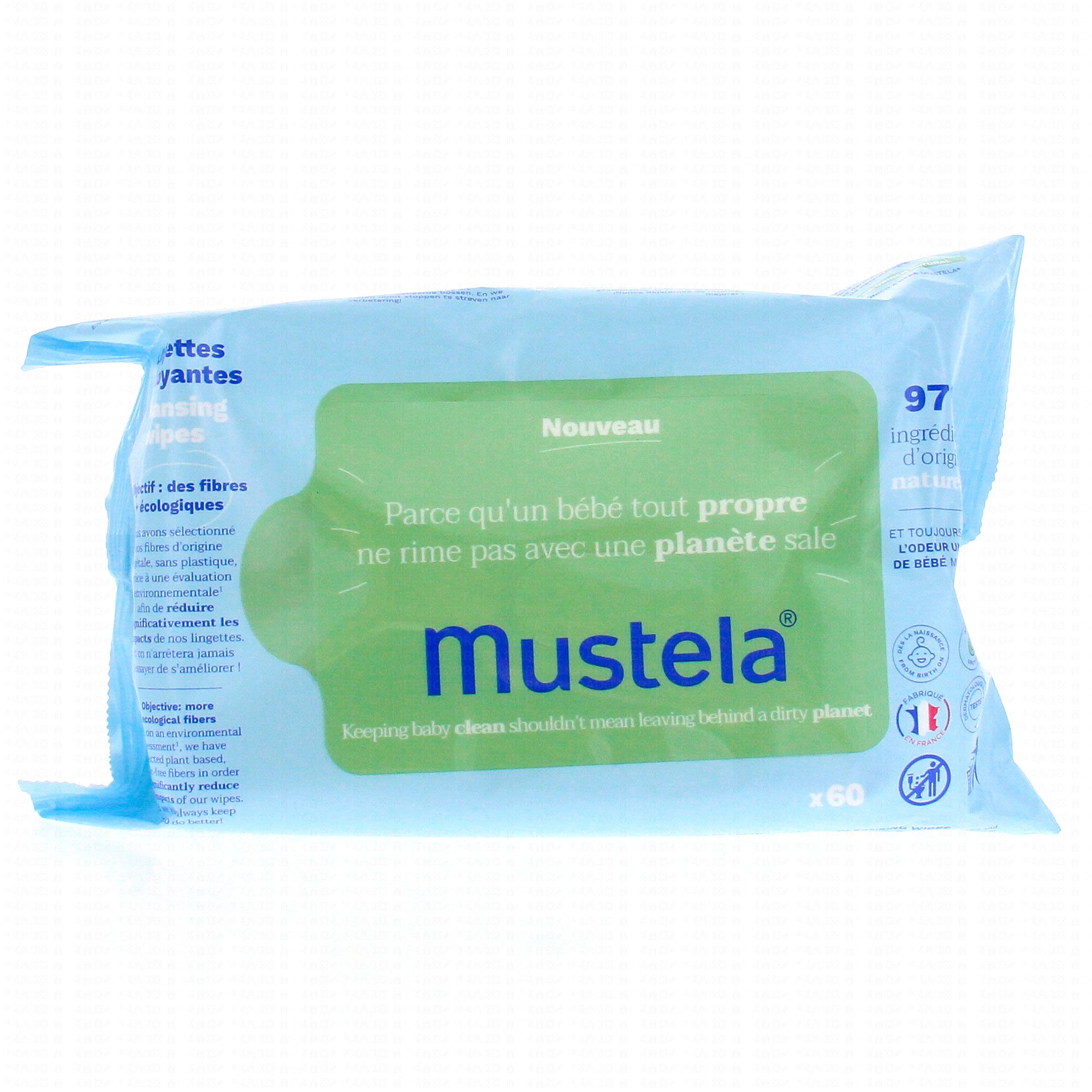 Mustela Bébé Lingettes Dermo Apaisantes 60 pièces Univers Cosmetix