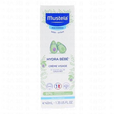 MUSTELA Peau normale" Bébé hydra bébé crème visage tube 40ml"