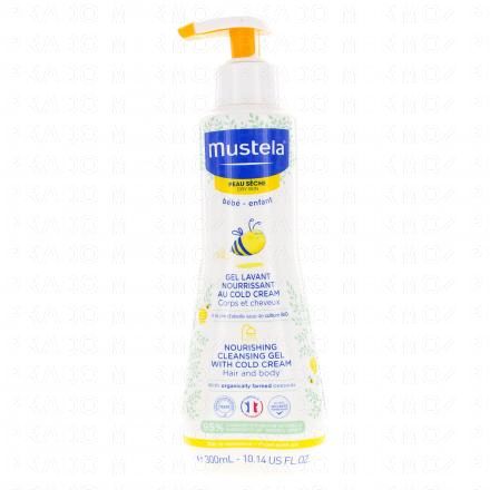 MUSTELA "Peau s&egrave;che" Gel Lavant nourrissant au Cold-Cream nutri-protecteur flacon pompe 300ml