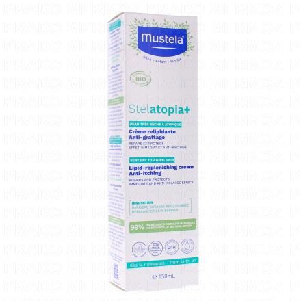 MUSTELA Stelatopia+ - Crème relipidante anti-grattage bio (150ml)