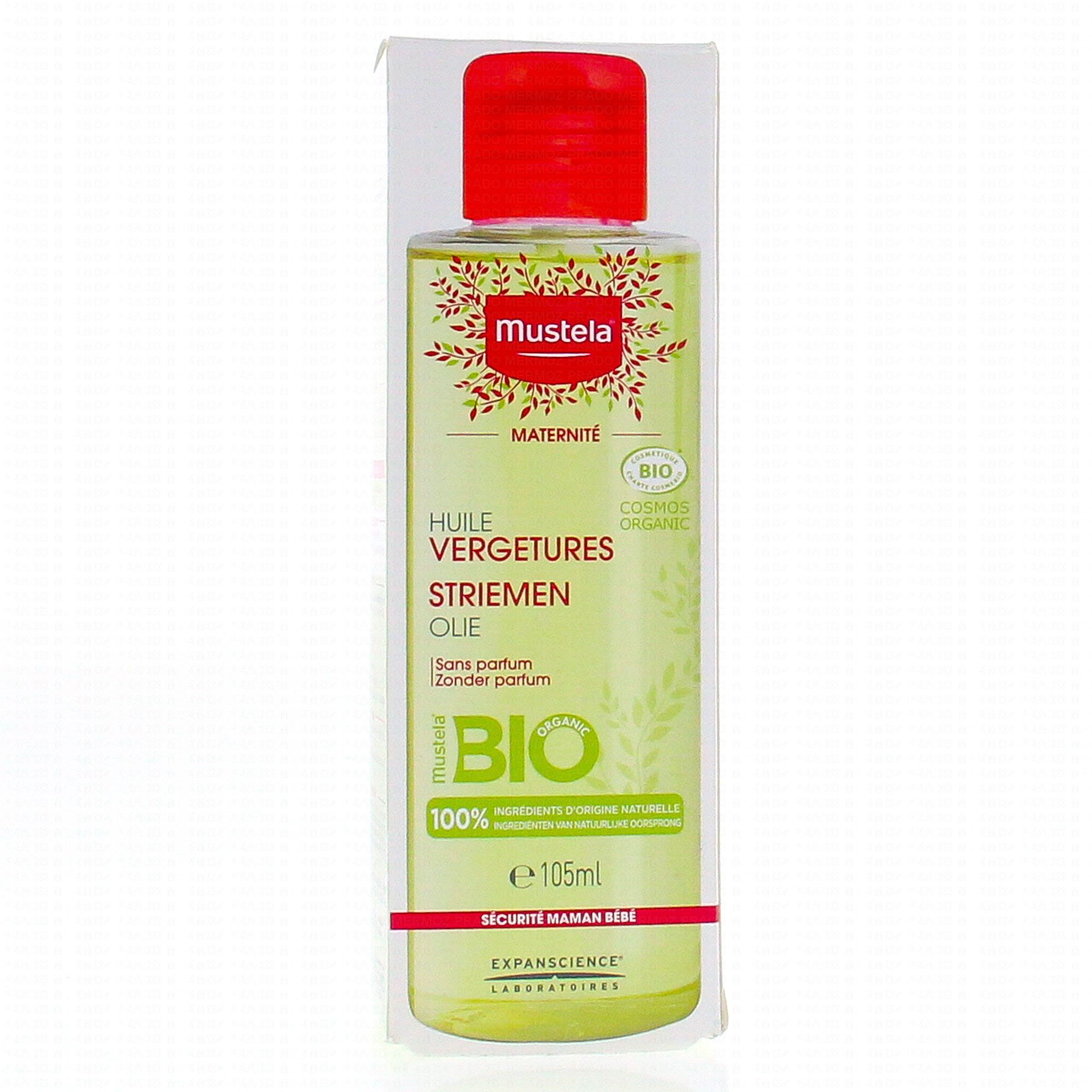 MUSTELA maternité huile vergetures bio 105ml - Parapharmacie Prado Mermoz