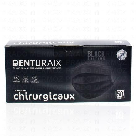 DENTURAIX Masques chirurgicaux x50 (noir)