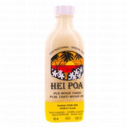 HEI POA Monoï de Tahiti au monoï vanille (flacon 100ml)