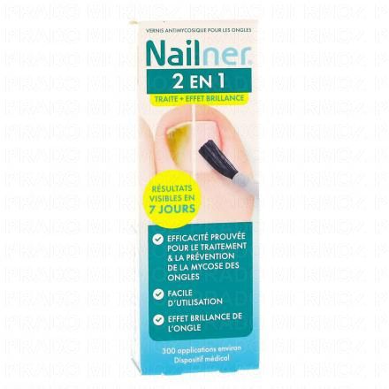 NAILER Traite et effet brillance - Vernis mycose 5ml