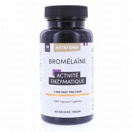 NAT&FORM Bromélaïne 1000mg 60 gélules