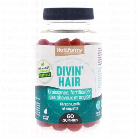 NAT & FORM Divin'Hair 60 gummies