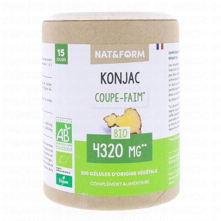 NAT & FORM Ecoresponsable - Konjac bio 200 gélules