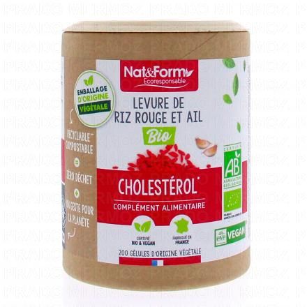 NAT & FORM Ecoresponsable - Levure de riz rouge et Ail Bio 30,2g