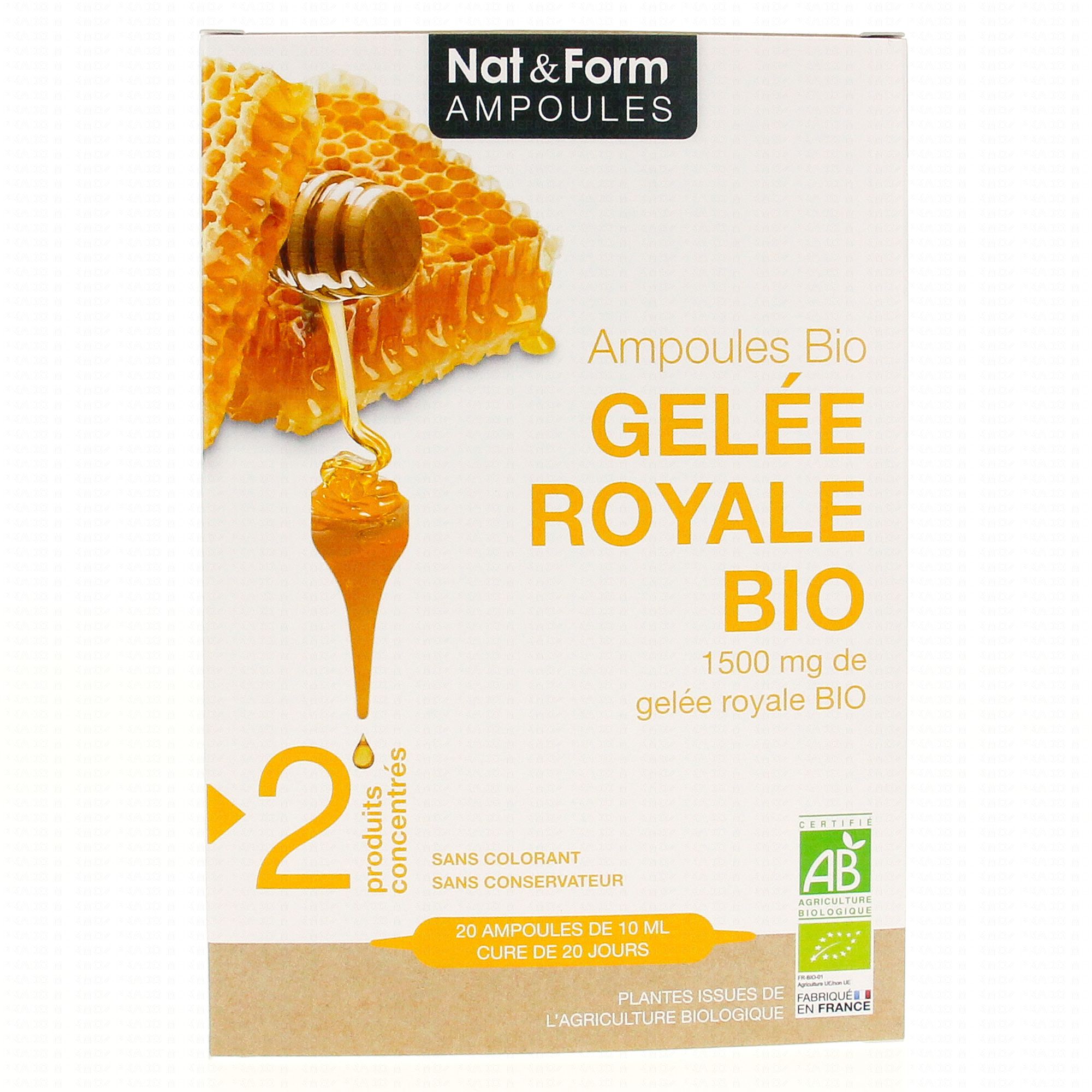 Gelée Royale 1500 mg - 20 ampoules - HERBESAN®