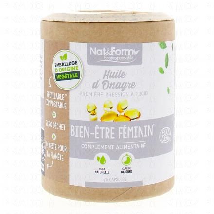 NAT & FORM Ecoresponsable - Huile d'onagre 120 capsules