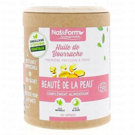 NAT & FORM Ecoresponsable - Huile de bourrache 120 capsules