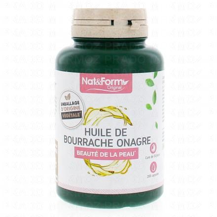 NAT & FORM Original - Huiles d'Onagre et Bourrache 200 capsules