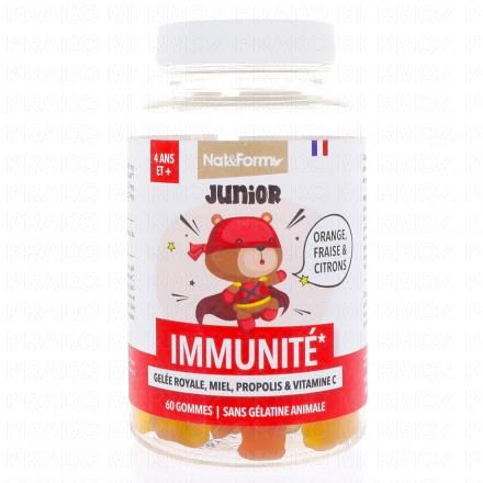 NAT & FORM Junior+ Immunité gommes ours x60
