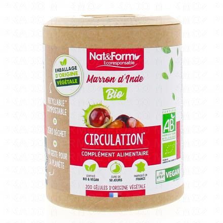 NAT & FORM Ecoresponsable - Marron d'inde bio 200 gélules