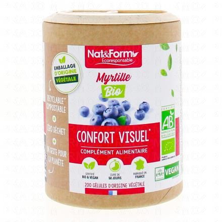 NAT & FORM Ecoresponsable - Myrtille bio 200 gélules