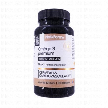 NAT & FORM Oméga 3 Prémium 90 capsules
