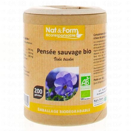 NAT & FORM Ecoresponsable - Pensée sauvage bio 200 gélules