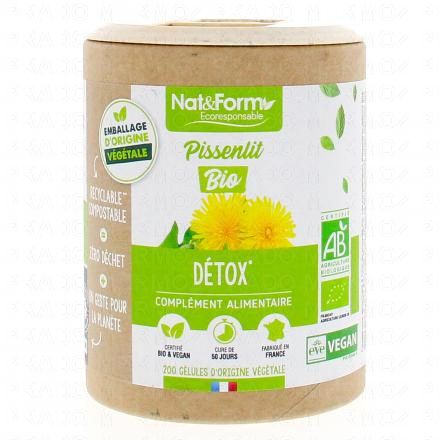 NAT & FORM Ecoresponsable - Pissenlit Bio 200 gélules