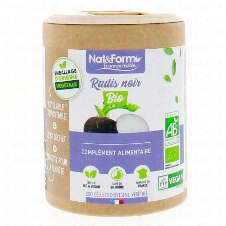 NAT & FORM Ecoresponsable - Radis noir bio 200 gélules