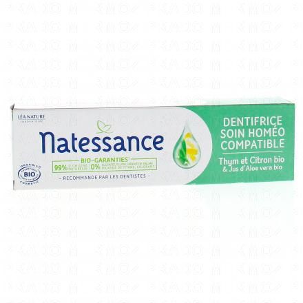 NATESSANCE Dentifrice soin homéo compatible tube 75ml