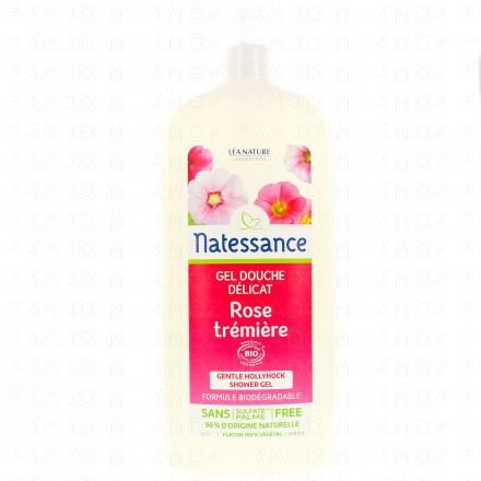 NATESSANCE Gel douche délicat à la Rose Trémière 1L