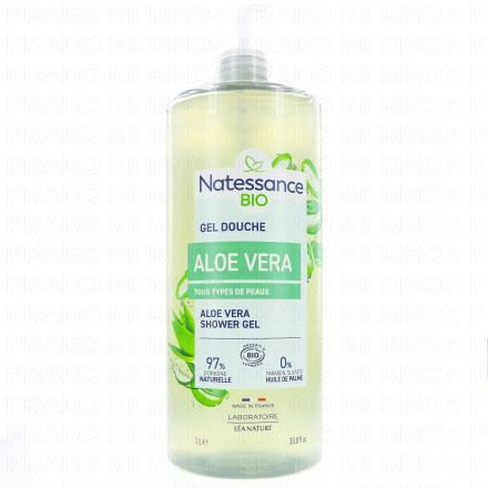 NATESSANCE Gel douche vivifiant Aloe vera (1l)
