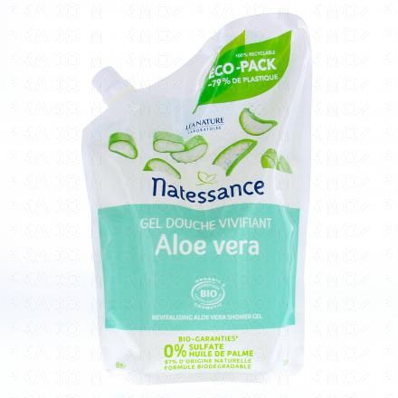 NATESSANCE Gel douche vivifiant Aloe vera (eco pack 650ml)