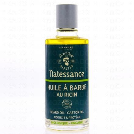 NATESSANCE Huile à barbe au ricin bio 100ml