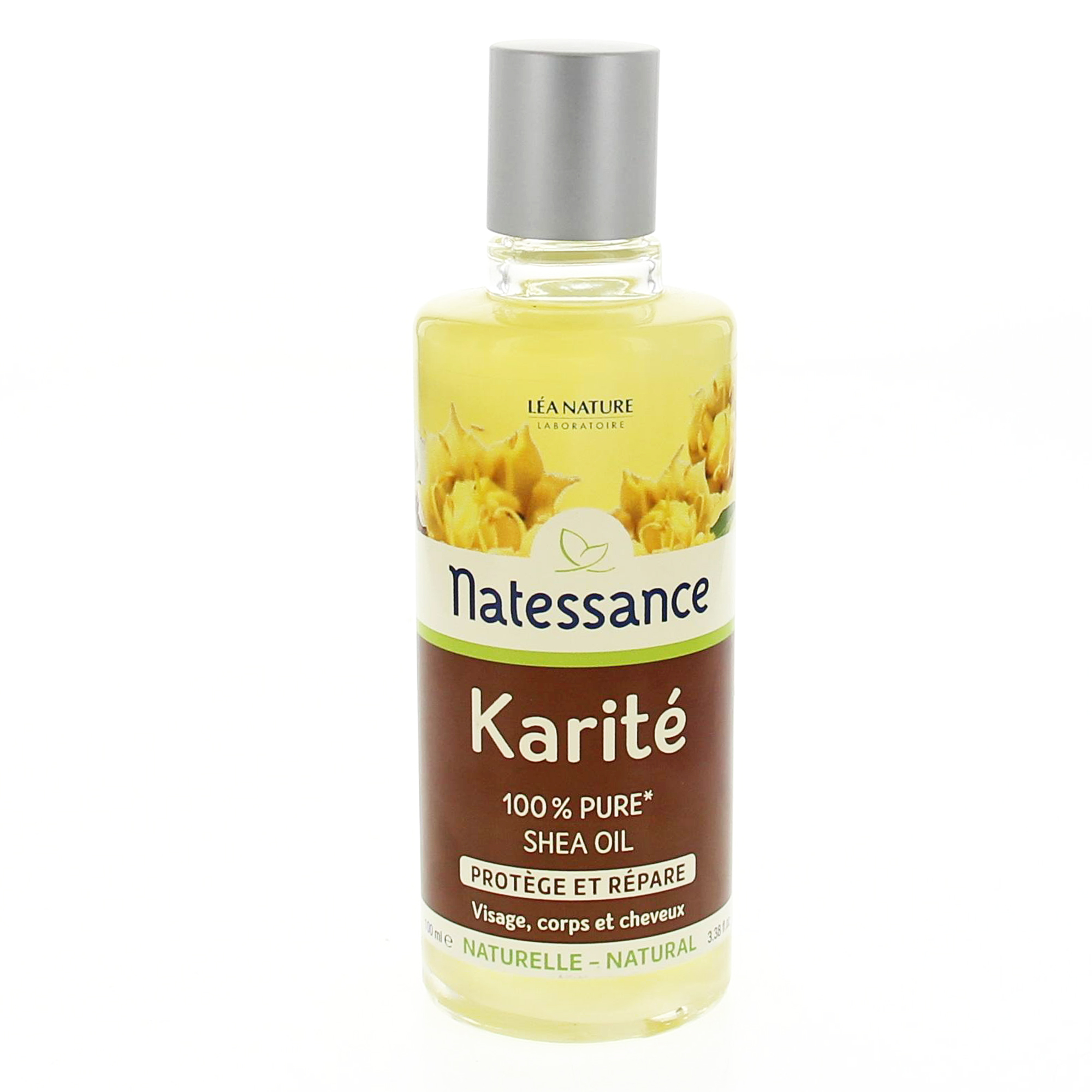 NATESSANCE Huile de karité 100% pure flacon 100ml - Parapharmacie Prado  Mermoz