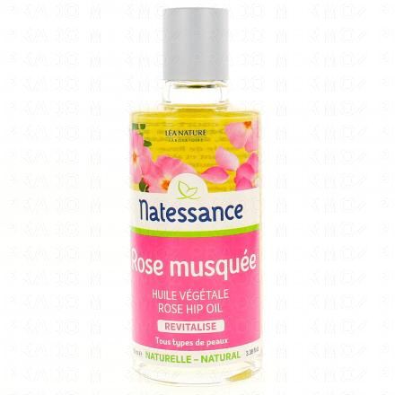 NATESSANCE Huile de rose musquée réparatrice et anti-âge flacon 100ml