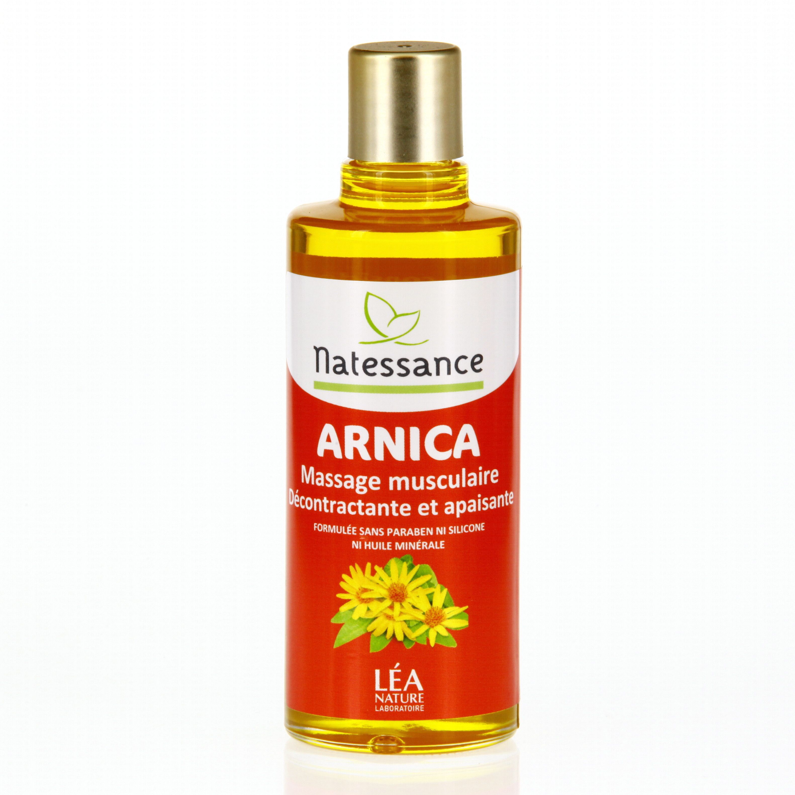 NATESSANCE Huile à l'arnica Massage musculaire flacon 100ml ...
