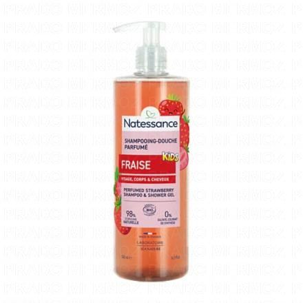 NATESSANCE Kids - Shampooing Douche Fraise Bio 500ml