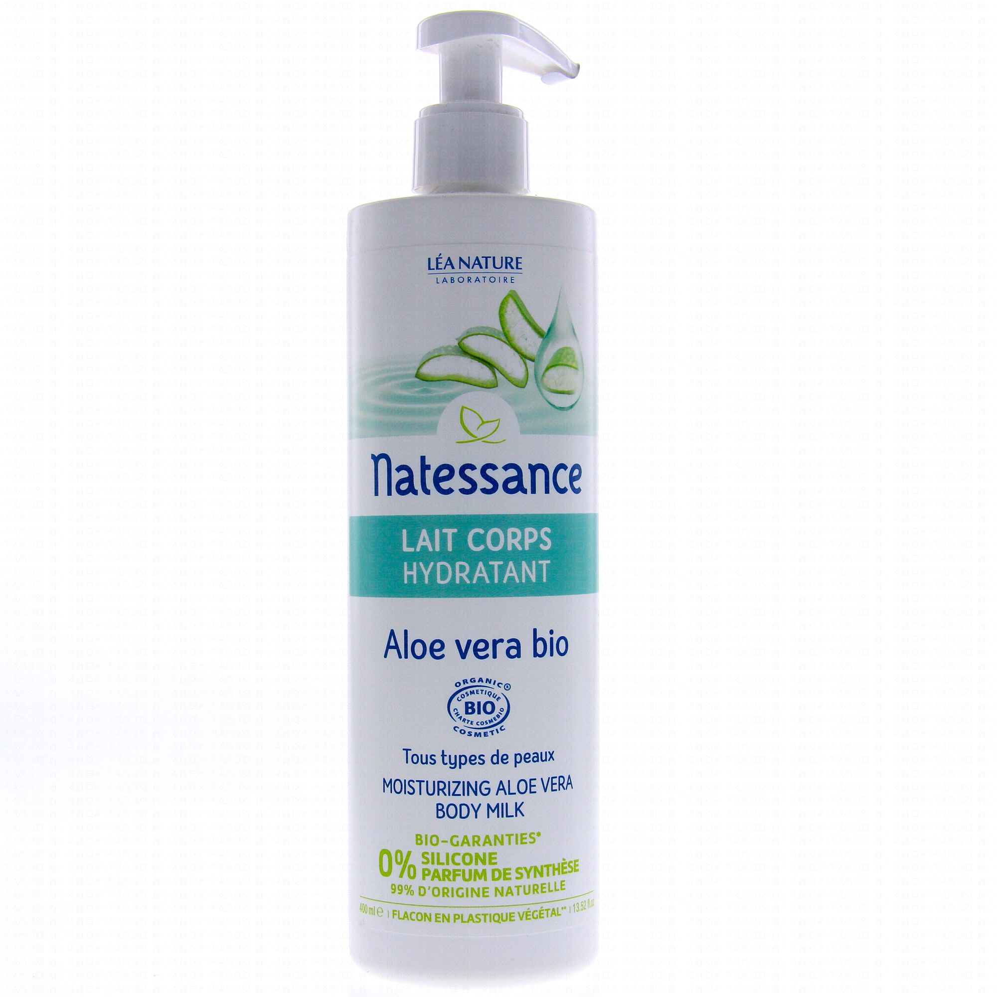 LAIT CORPS HYDRATANT ALOE VERA BIO 400ML, NATESSANCE