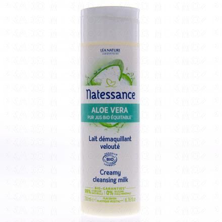 NATESSANCE Lait démaquillant velouté Aloé Vera bio 200ml