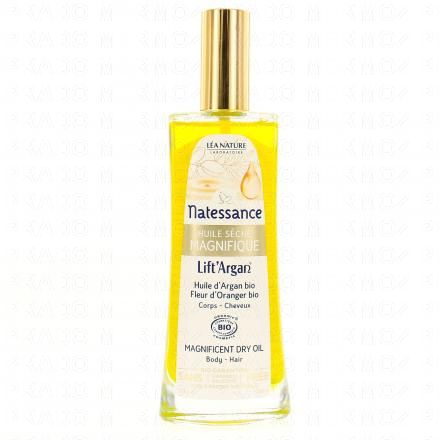 NATESSANCE Lift'Argan Huile Magnifique à la fleur d'oranger bio flacon spray 100ml